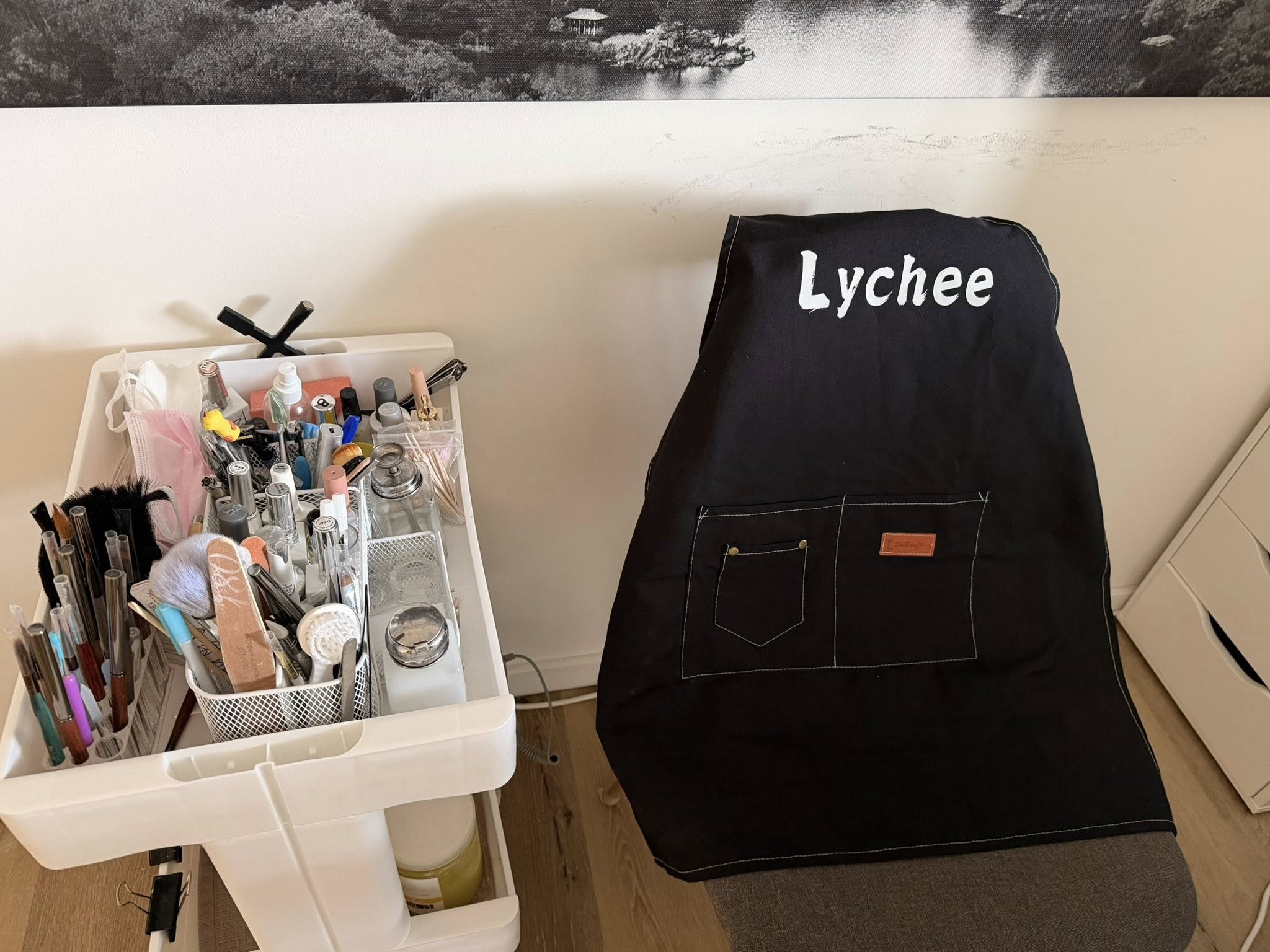 Lychee branded apron and tools